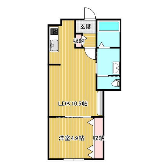 【間取り】 | ルナ大久保駅前