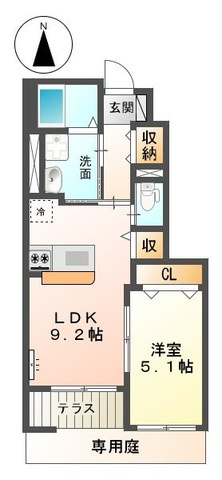 ミルキーウェイ千鶴の間取り|間取図