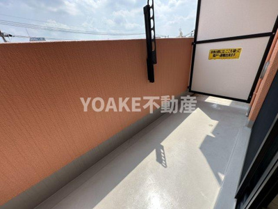 【バルコニー】 | ルネス・カトー弐番館 | 画像は別部屋のものです。現況優先。