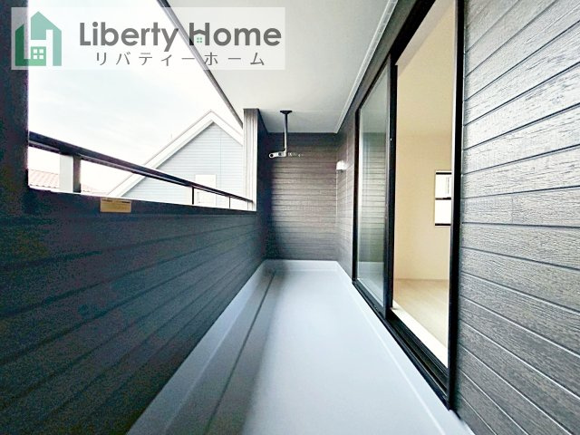 ひたちなか市足崎19期　新築戸建　1号棟のバルコニー