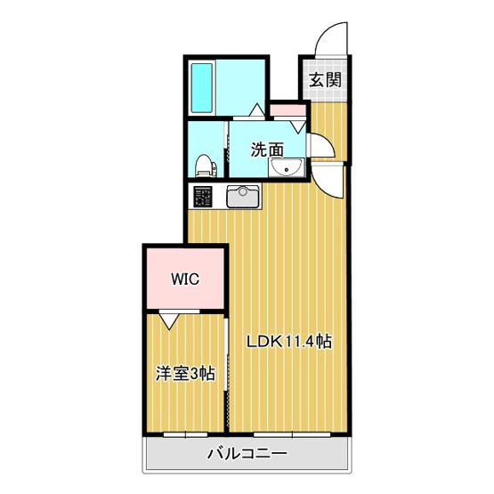 【間取り】 | ルナ大久保駅前