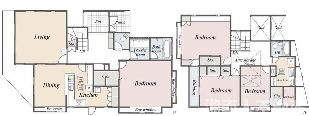 鎌倉市台１４１８－５戸建ての間取り