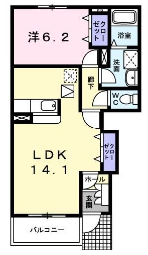 ベル・ル・ジャルダンⅡの間取り
