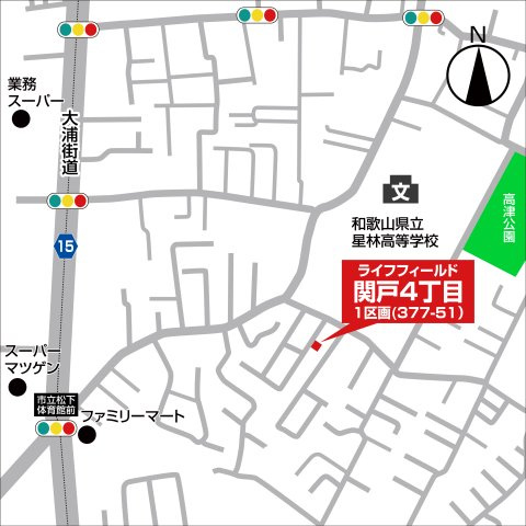 関戸4丁目1区画（377-51）・新築戸建の地図
