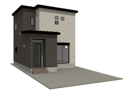 【完成予想図】 | ライフフィールド岸城町　11号地 | 【ライフフィールド岸城町　11号地】高剛性（耐震等級3・制震ダンパー）＆高耐久（長期優良住宅・省令準耐火構造）が標準仕様！