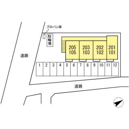 プレミストⅥの区画図|配置図