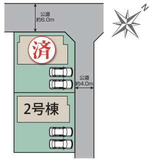 【区画図】 | 鴻巣市天神5丁目　新築戸建　全2棟　2号棟