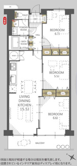 【間取り】 | 行徳南スカイハイツC棟