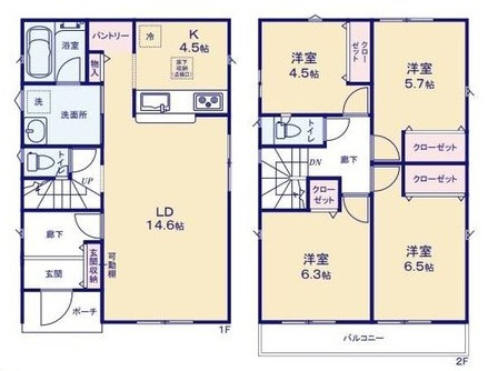【間取り】 | 武蔵村山市残堀5丁目/新築戸建て