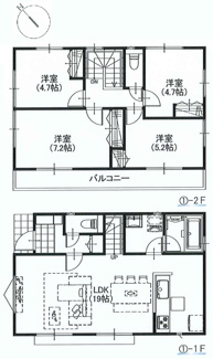 【参考プラン】 | 【仲介手数料無料！！】日野市日野本町6丁目　建築条件付き売地（全4区画）No1　4390万円