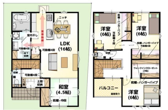 LAVIE久万ノ台2501Cの間取り