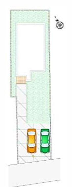 古河市上辺見　全3邸の区画図|配置図