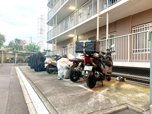 扇サンハイツの駐輪場