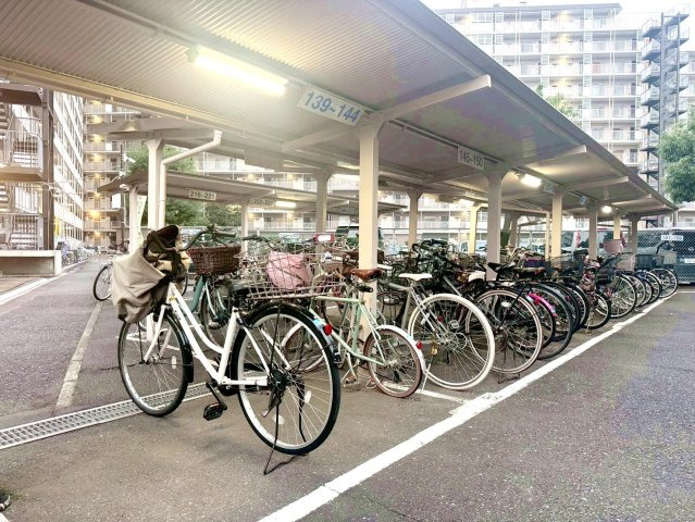 扇サンハイツの駐輪場