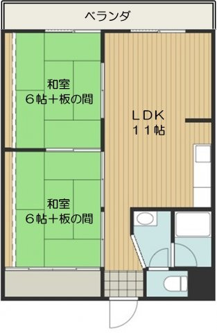 【間取り】 | 第2スカイハイツタカラ