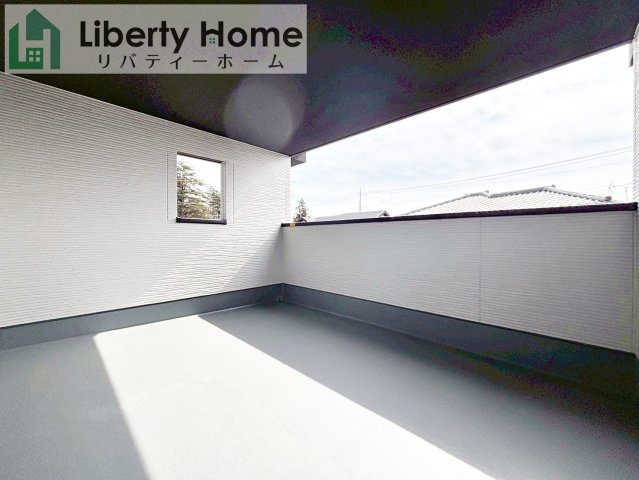 水戸市元吉田町14期　新築戸建　1号棟のバルコニー