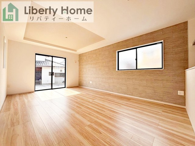 水戸市元吉田町14期　新築戸建　1号棟の居間・リビング