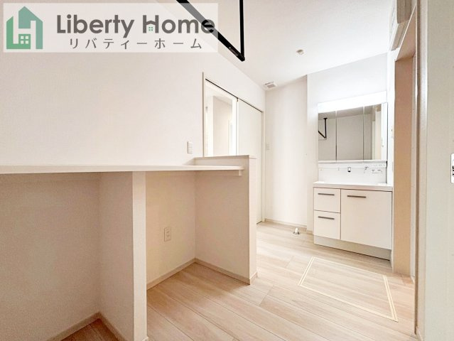 水戸市元吉田町14期　新築戸建　2号棟の脱衣所