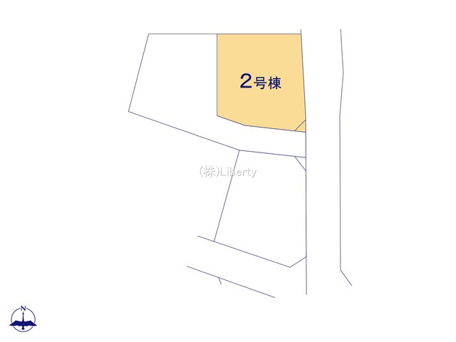 水戸市元吉田町14期　新築戸建　2号棟の区画図