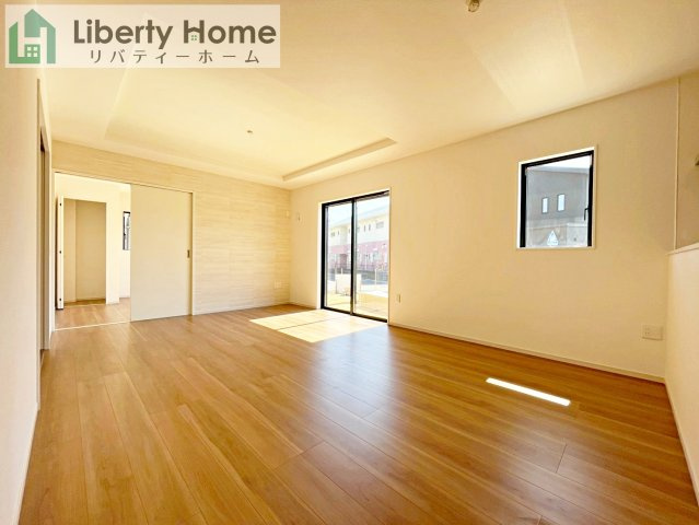 水戸市元吉田町14期　新築戸建　3号棟の居間・リビング