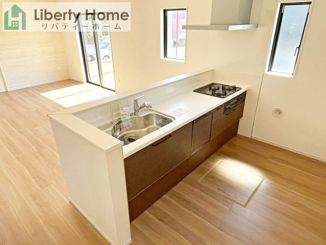 水戸市元吉田町14期　新築戸建　3号棟のキッチン