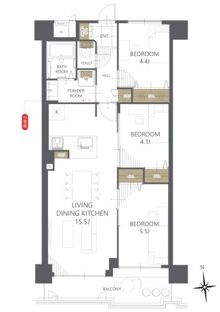 【間取り】エクセランス堺東 