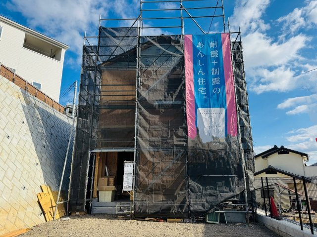 八王子市　川口町　新築一戸建て　９１期の外観|～カーライフを満喫♪4台分の駐車スペース　ガーデニングや家庭菜園を楽しめる広い庭付き～