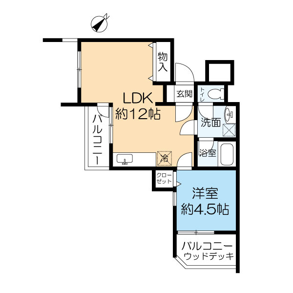 インペリアル砂山の間取り|間取りです