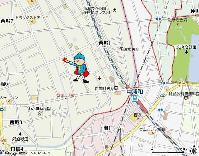 TOTETSU URAWAの地図