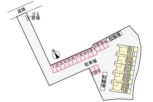 レジオンス阪杉の区画図