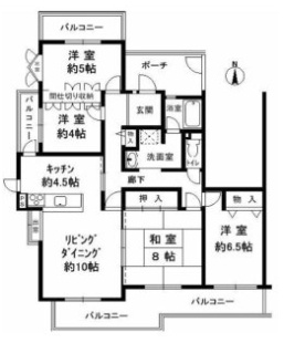 泉北御池台第3住宅1棟の間取り