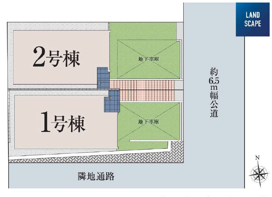 青葉台２丁目新築分譲住宅の区画図