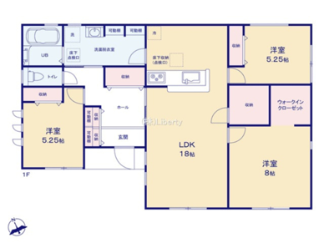 第2石岡市茨城　新築戸建の間取り
