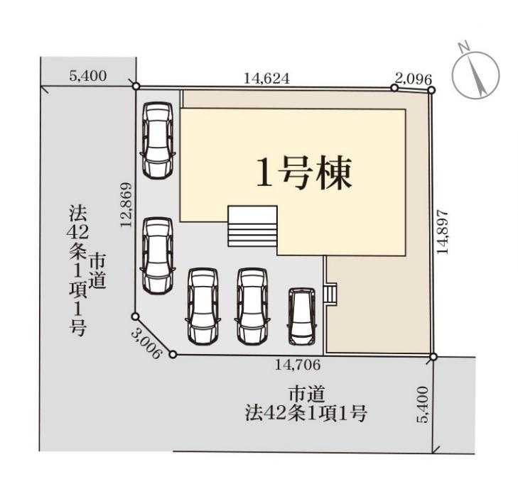 第2石岡市茨城　新築戸建の区画図