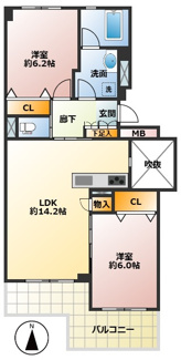 【間取り】 | ヴィルヌーブ鷺宮