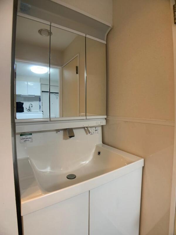 アパートメント麻布の独立洗面台