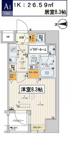 スカイコート江東住吉の間取り