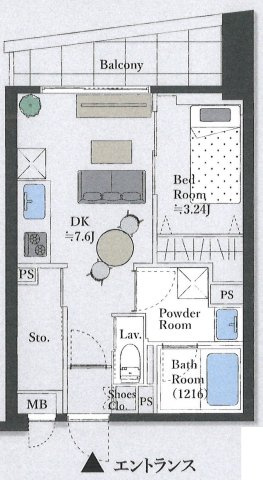 スカーラ文京本郷スカイプラザの間取り