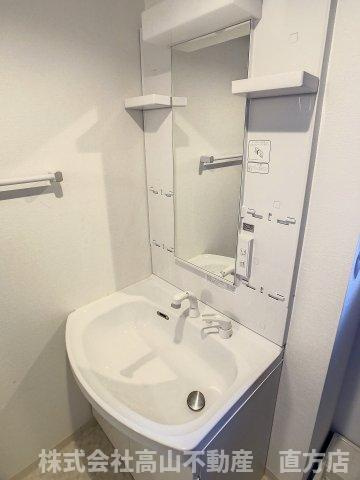 直方市大字感田の賃貸マンションの洗面所