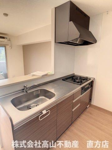 直方市大字感田の賃貸マンションのキッチン