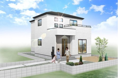 グラファーレ　岡山市北区津島福居【仲介手数料無料】の外観パース