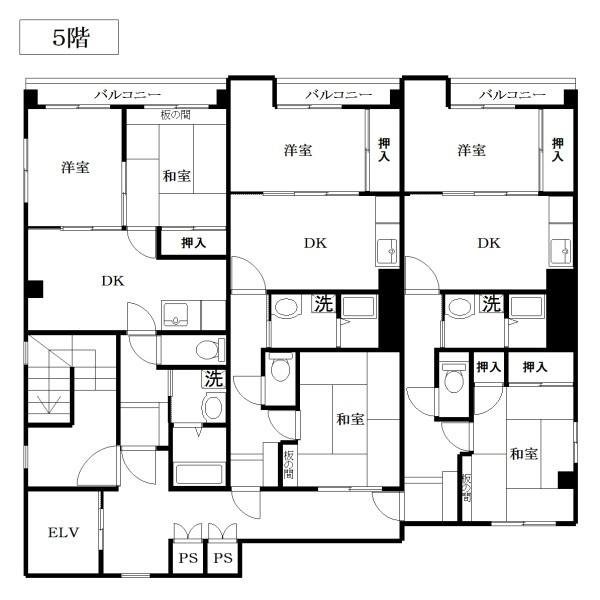 中央1丁目売マンション|5階