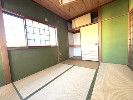 泉南市新家　中古住宅の和室|畳（床の間うすべりも ）、ふすま、障子貼りかえ （H12年頃）