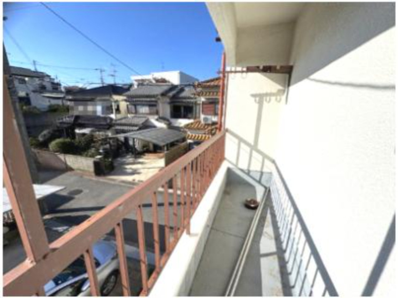 泉南市新家　中古住宅のバルコニー