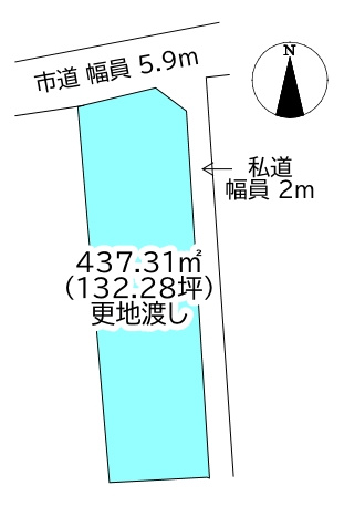 宇高町1丁目　売土地の土地図