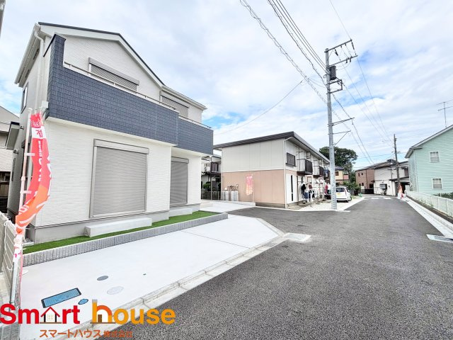 大和市福田　新築7棟！の前面道路含む現地写真|土日祝日現地販売会開催中！
即日ご案内できますのでお気軽にお問い合わせください！