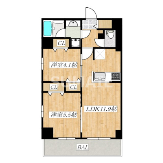 クラウンマンション椿の間取り|間取りです☆