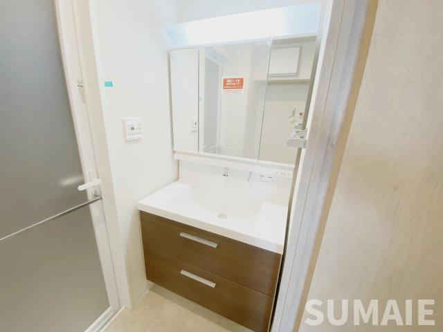 クラウンマンション椿の洗面所|コンパクトで使いやすい洗面所