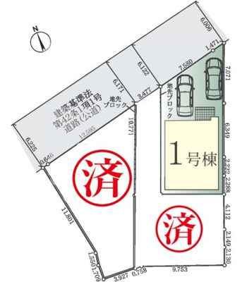 【区画図】 | 町田市忠生新築3棟