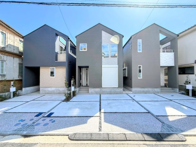 保土ヶ谷区権太坂2丁目　新築戸建ての前面道路含む現地写真|◆前面道路も幅員があり車の運転も安心！前面道路は閑静な住宅地。車通りの少ない道路です。お子様にも安心です。
